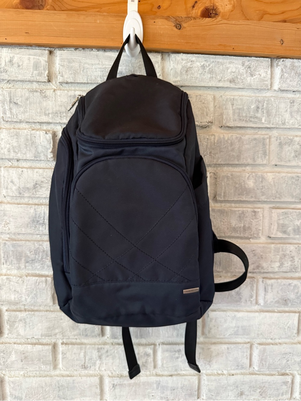 Travelon Quilted Backpack with Front Zip Pocket